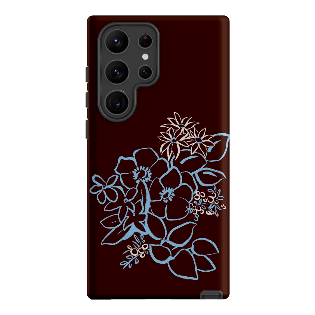 Mocha Posy Printed Phone Cases Samsung Galaxy S23 Ultra / Armoured by Typoflora - The Dairy