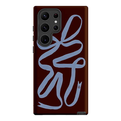 Mocha Ribbon Printed Phone Cases Samsung Galaxy S23 Ultra / Armoured by Jasmine Dowling - The Dairy