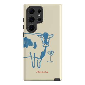 Mootini Blue Printed Phone Cases Samsung Galaxy S23 Ultra / Armoured by Phthalo Ruth - The Dairy