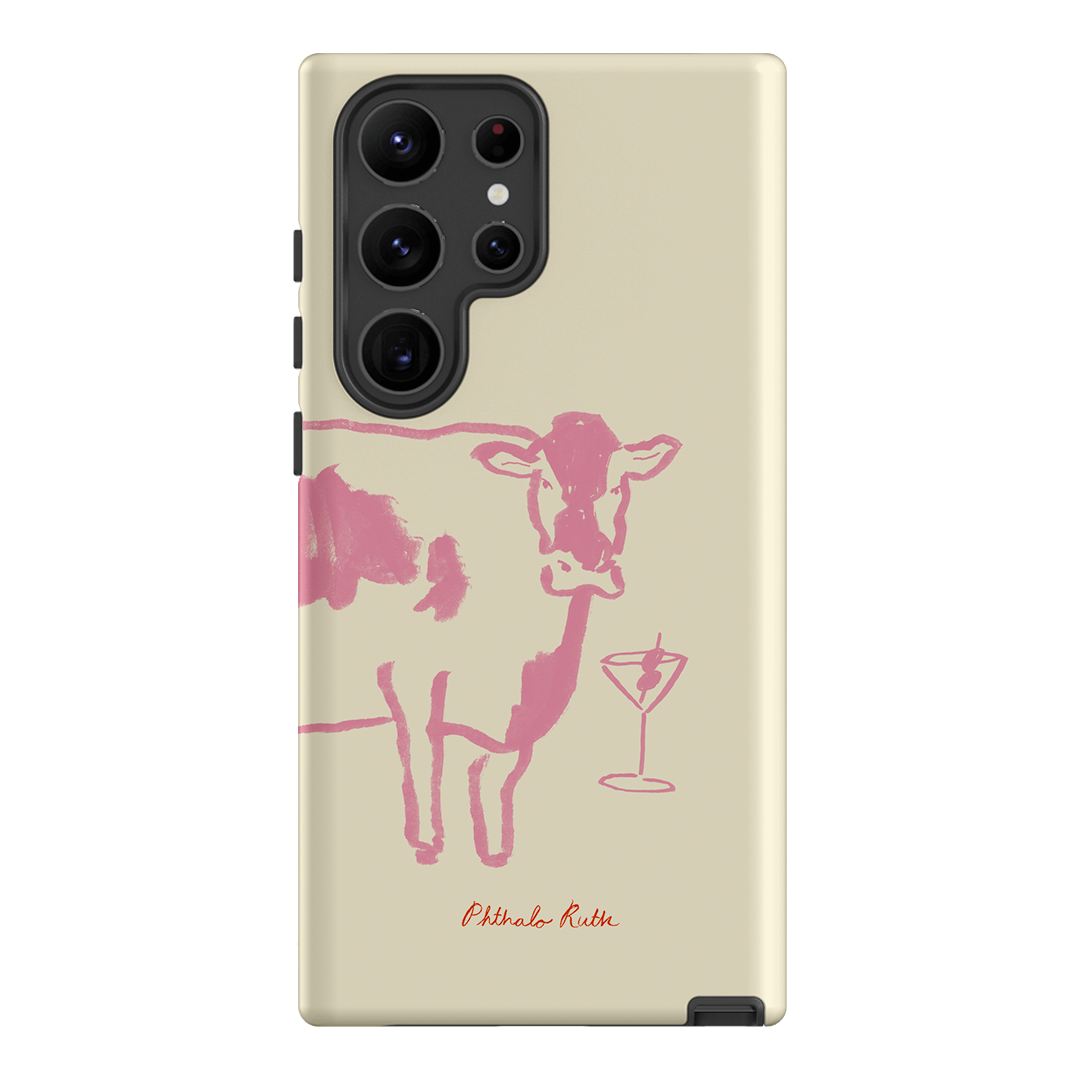Mootini Pink Printed Phone Cases Samsung Galaxy S23 Ultra / Armoured by Phthalo Ruth - The Dairy