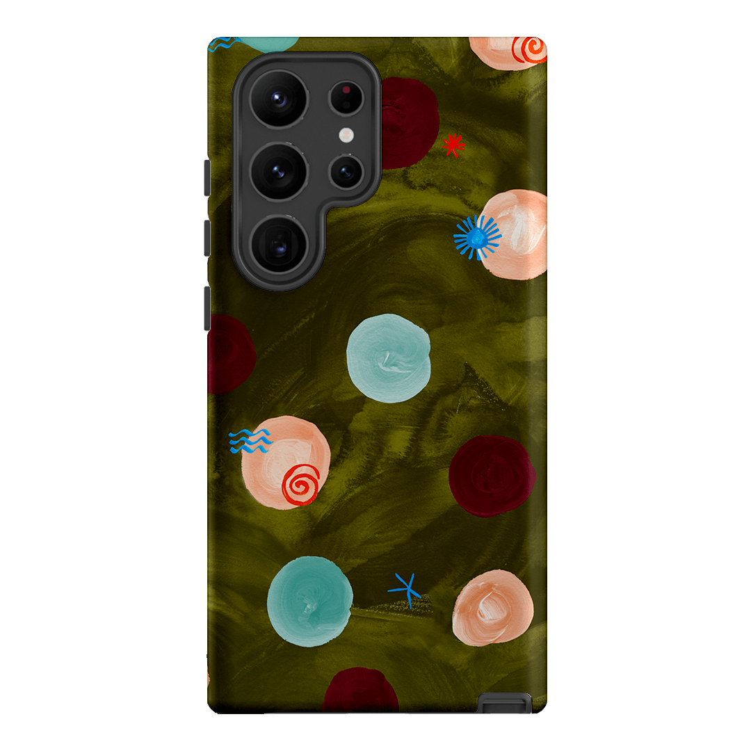 Olive Spot Printed Phone Cases Samsung Galaxy S23 Ultra / Armoured by Charlie Taylor - The Dairy