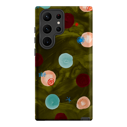 Olive Spot Printed Phone Cases Samsung Galaxy S23 Ultra / Armoured by Charlie Taylor - The Dairy