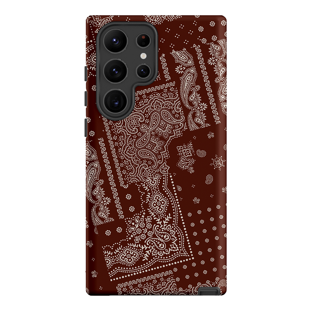 Paisley Cinnamon Printed Phone Cases Samsung Galaxy S23 Ultra / Armoured by The Dairy - The Dairy