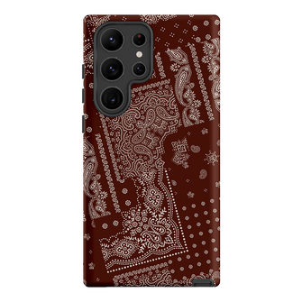 Paisley Cinnamon Printed Phone Cases Samsung Galaxy S23 Ultra / Armoured by The Dairy - The Dairy