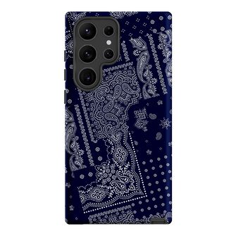 Paisley Indigo Printed Phone Cases Samsung Galaxy S23 Ultra / Armoured by The Dairy - The Dairy