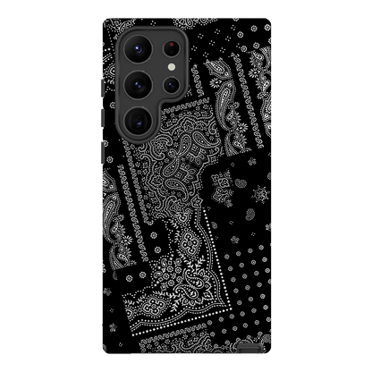Paisley Noir Printed Phone Cases Samsung Galaxy S23 Ultra / Armoured by The Dairy - The Dairy