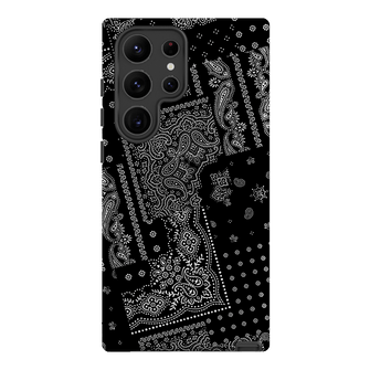 Paisley Noir Printed Phone Cases Samsung Galaxy S23 Ultra / Armoured by The Dairy - The Dairy