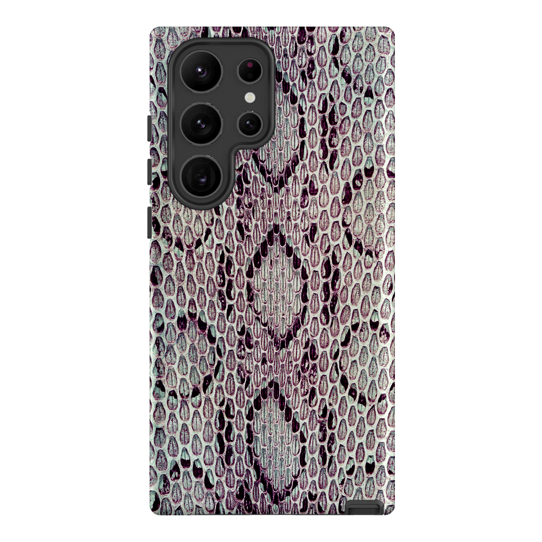 Plum Python Printed Phone Cases Samsung Galaxy S23 Ultra / Armoured by The Dairy - The Dairy
