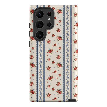 Rose Stripe Printed Phone Cases Samsung Galaxy S23 Ultra / Armoured by Kasiags Art - The Dairy
