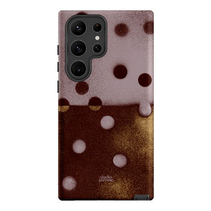 Rust Polka Dot Printed Phone Cases Samsung Galaxy S23 Ultra / Armoured by Jasmine Dowling - The Dairy