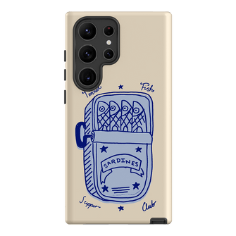 Sardine Social Blue Printed Phone Cases Samsung Galaxy S23 Ultra / Armoured by The Dairy - The Dairy