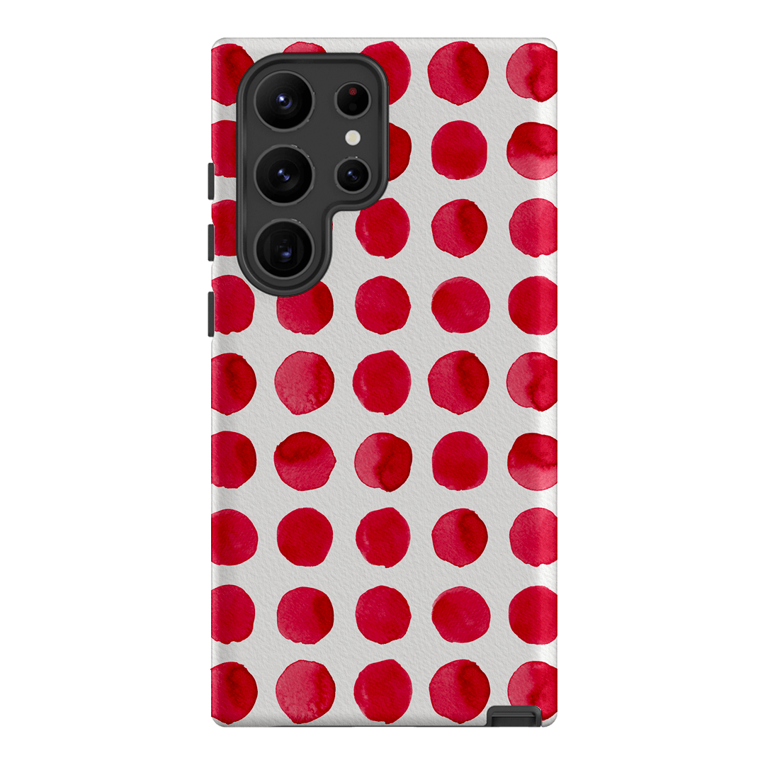 Spots in Red Printed Phone Cases by The Dairy - The Dairy