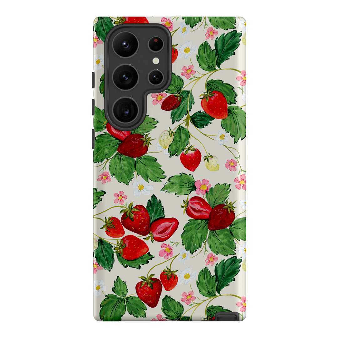 Strawberry Patch Printed Phone Cases Samsung Galaxy S23 Ultra / Armoured by Ellie Mae - The Dairy