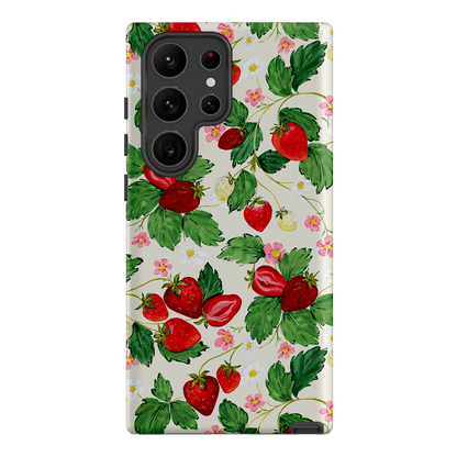 Strawberry Patch Printed Phone Cases Samsung Galaxy S23 Ultra / Armoured by Ellie Mae - The Dairy