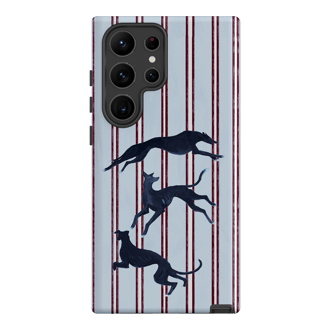 Stripey Hounds Printed Phone Cases Samsung Galaxy S23 Ultra / Armoured by Lisa Hu - The Dairy