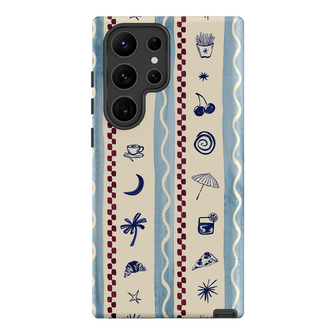 Summer Snacks Blue Printed Phone Cases Samsung Galaxy S23 Ultra / Armoured by Charlie Taylor - The Dairy