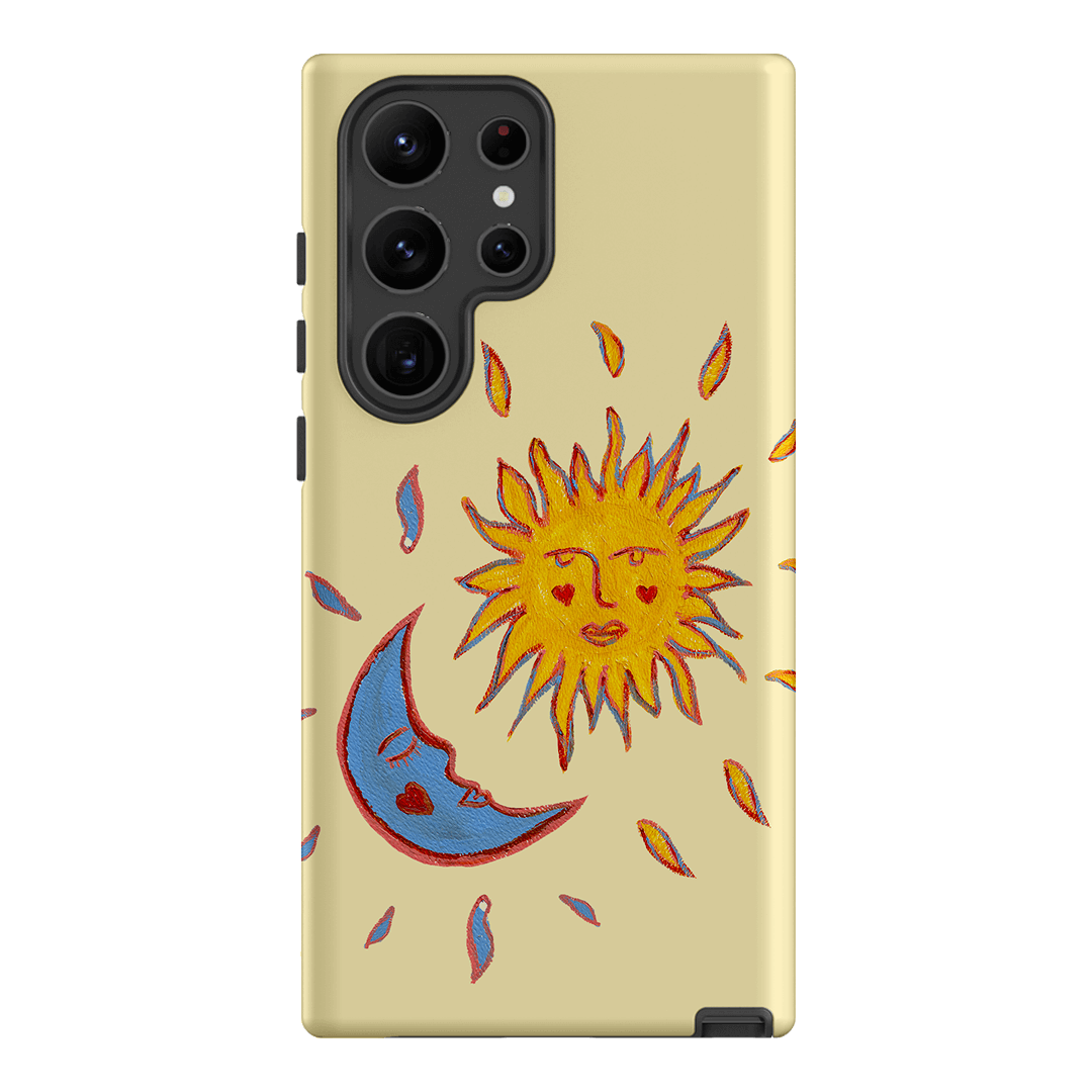 Sun & Moon Yellow Printed Phone Cases Samsung Galaxy S23 Ultra / Armoured by BG. Studio - The Dairy