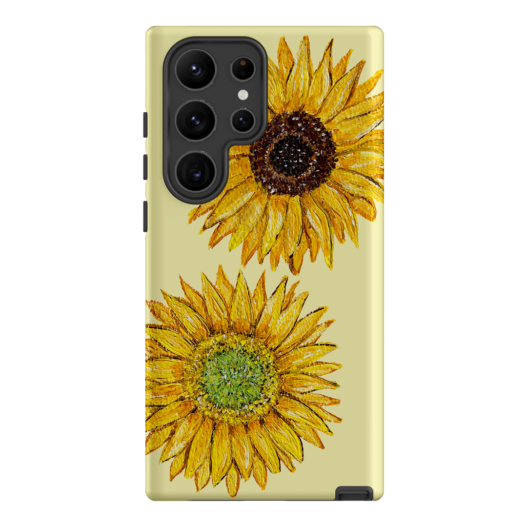 Sunflower Yellow Printed Phone Cases Samsung Galaxy S23 Ultra / Armoured by BG. Studio - The Dairy