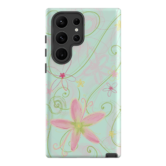 Swirl Blue Printed Phone Cases Samsung Galaxy S23 Ultra / Armoured by Kayla Carr - The Dairy