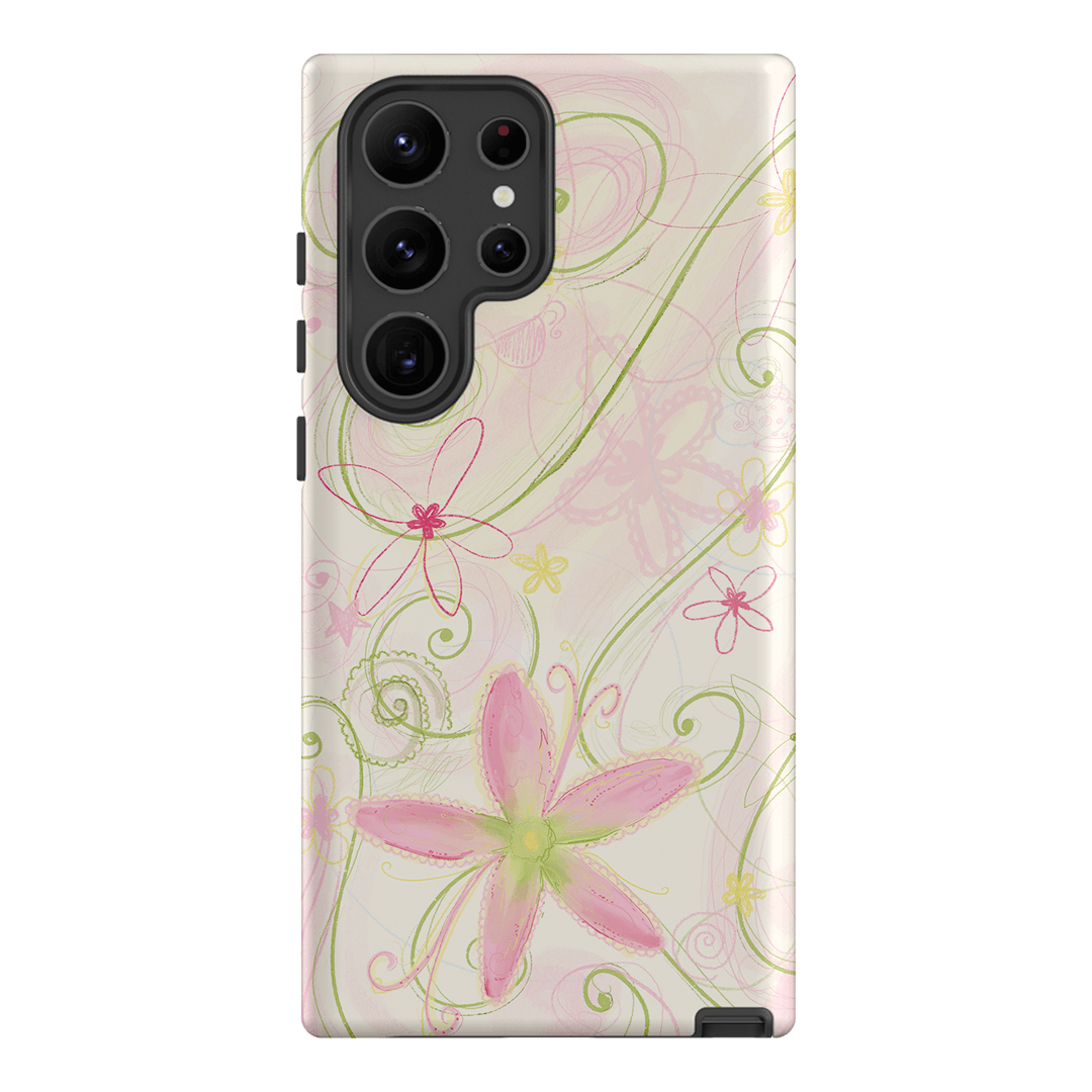 Swirl Pink Printed Phone Cases Samsung Galaxy S23 Ultra / Armoured by Kayla Carr - The Dairy