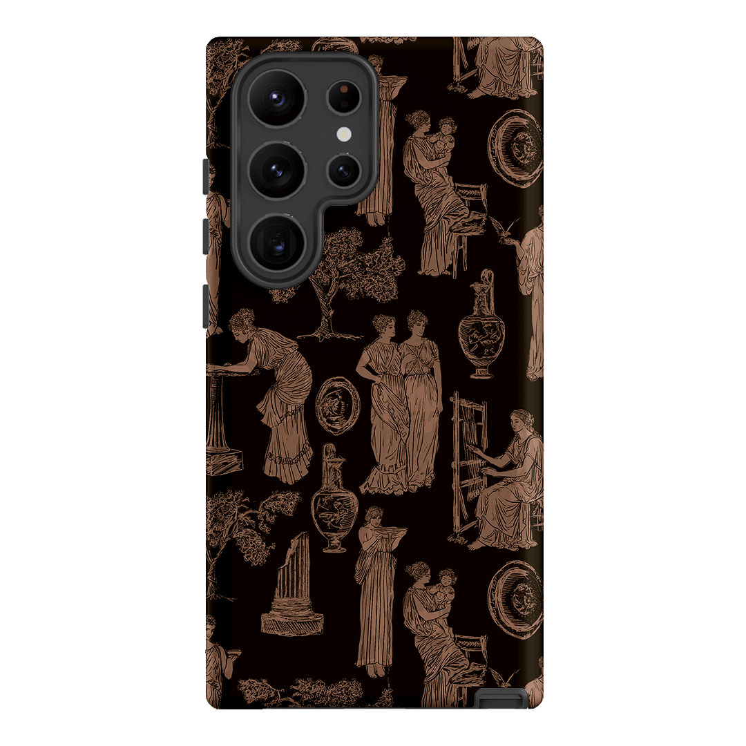 Symposium Burnt Umber Printed Phone Cases Samsung Galaxy S23 Ultra / Armoured by Veronica Tucker - The Dairy