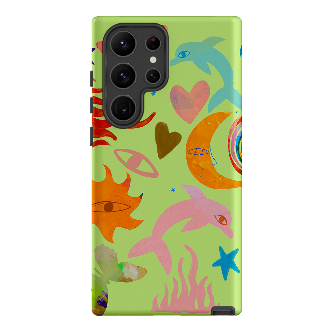 Tattoos Green Printed Phone Cases Samsung Galaxy S23 Ultra / Armoured by Kate Eliza - The Dairy