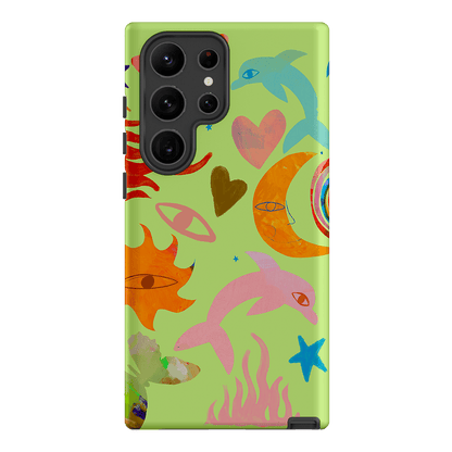 Tattoos Green Printed Phone Cases Samsung Galaxy S23 Ultra / Armoured by Kate Eliza - The Dairy