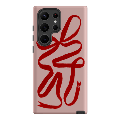 Valentine Ribbon Printed Phone Cases Samsung Galaxy S23 Ultra / Armoured by Jasmine Dowling - The Dairy