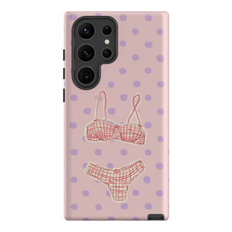 Vintage Gingham Printed Phone Cases Samsung Galaxy S23 Ultra / Armoured by Kayla Carr - The Dairy