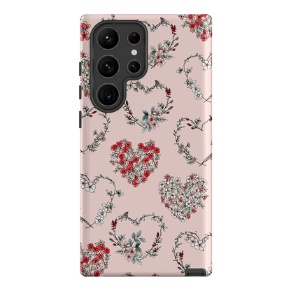 Wild Heart Wreath Printed Phone Cases Samsung Galaxy S23 Ultra / Armoured by Typoflora - The Dairy