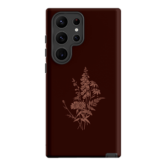 Wildflowers Mocha Printed Phone Cases Samsung Galaxy S23 Ultra / Armoured by Typoflora - The Dairy