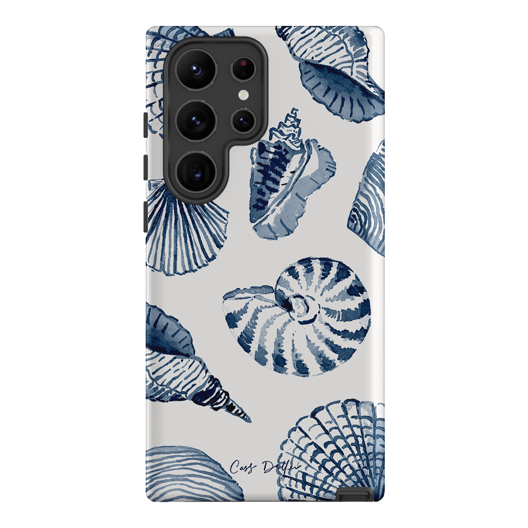 Blue Shells Printed Phone Cases Samsung Galaxy S23 Ultra / Armoured by Cass Deller - The Dairy