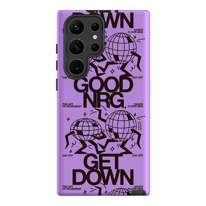 Good Energy in Purple Printed Phone Cases Samsung Galaxy S23 Ultra / Armoured by After Hours - The Dairy
