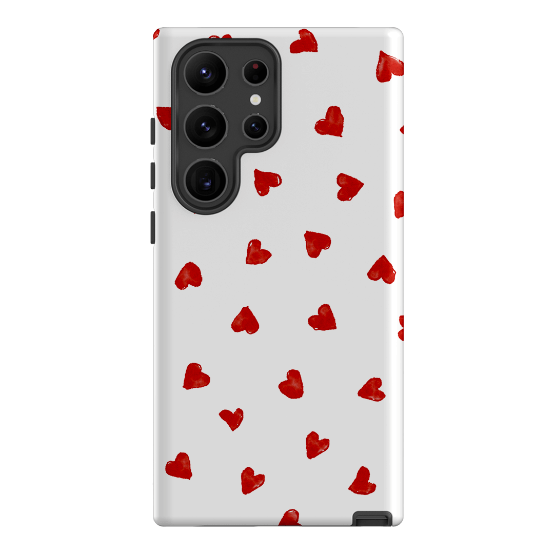 Love Hearts Printed Phone Cases Samsung Galaxy S23 Ultra / Armoured by Oak Meadow - The Dairy