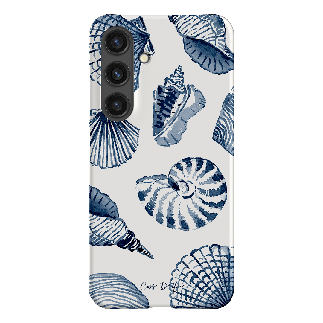 Blue Shells Printed Phone Cases Samsung Galaxy S24 / Snap by Cass Deller - The Dairy