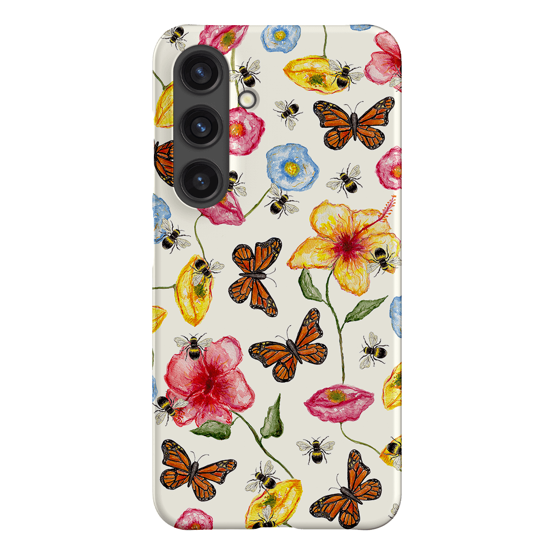 Butterflies & Bees Printed Phone Cases Samsung Galaxy S24 / Snap by BG. Studio - The Dairy