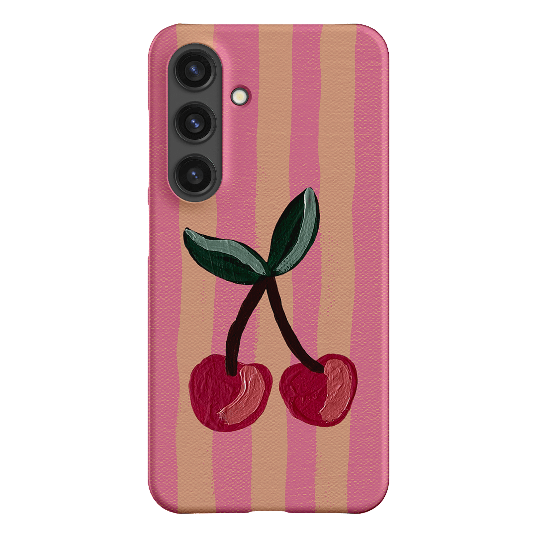 Cherry On Top Printed Phone Cases Samsung Galaxy S24 / Snap by Amy Gibbs - The Dairy