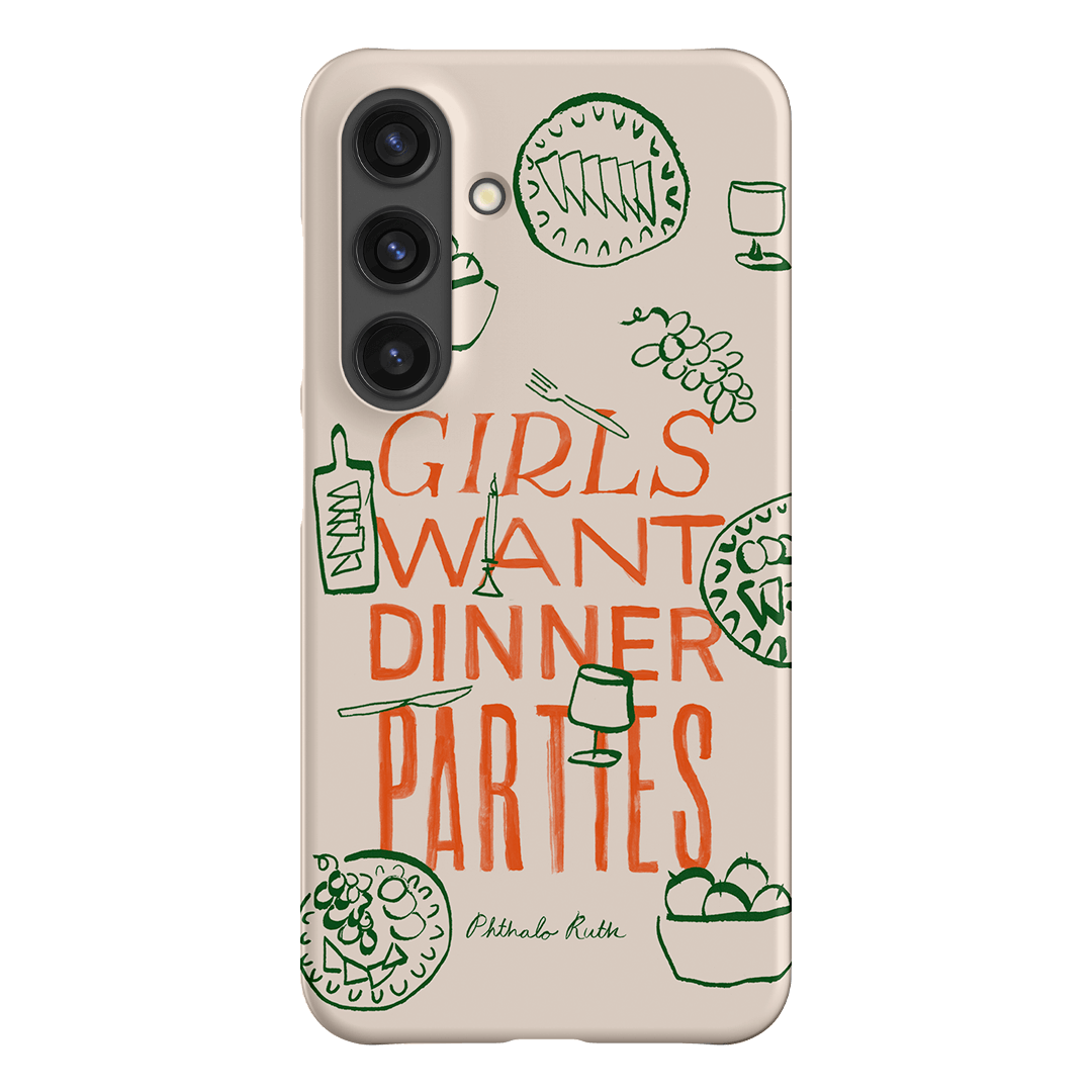 Dinner Parties Printed Phone Cases Samsung Galaxy S24 / Snap by Phthalo Ruth - The Dairy