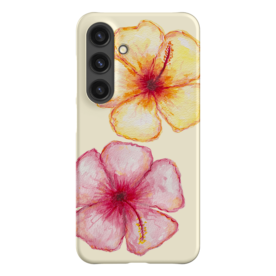 Hibiscus Flower Yellow Printed Phone Cases Samsung Galaxy S24 / Snap by BG. Studio - The Dairy