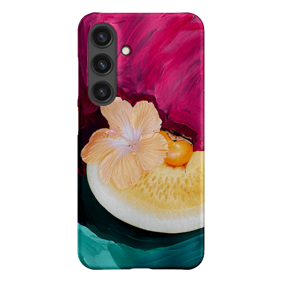 Hibiscus Melon Printed Phone Cases Samsung Galaxy S24 / Snap by Nicole Nelius - The Dairy