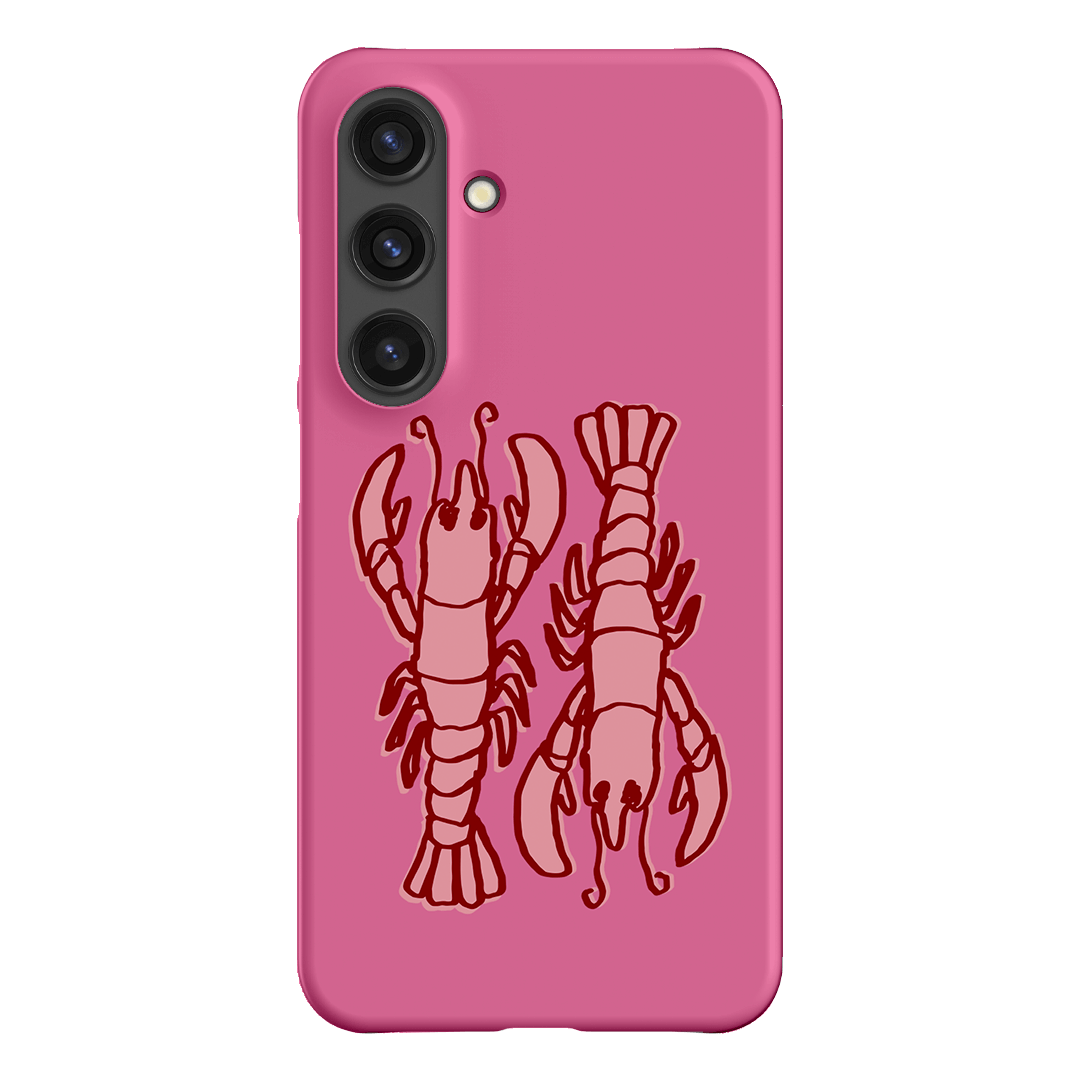 Lobster Love Pink Printed Phone Cases Samsung Galaxy S24 / Snap by The Dairy - The Dairy