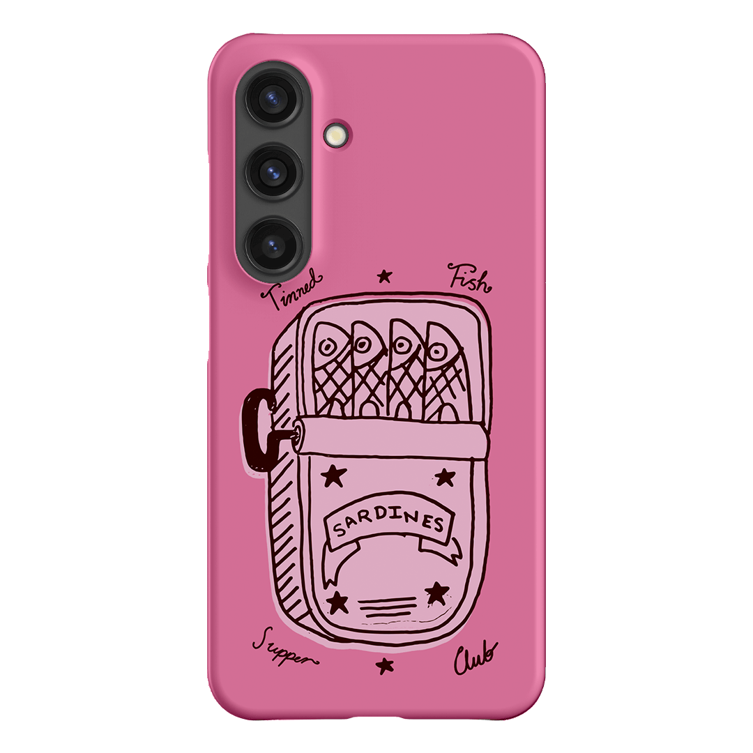 Sardine Social Pink Printed Phone Cases Samsung Galaxy S24 / Snap by The Dairy - The Dairy