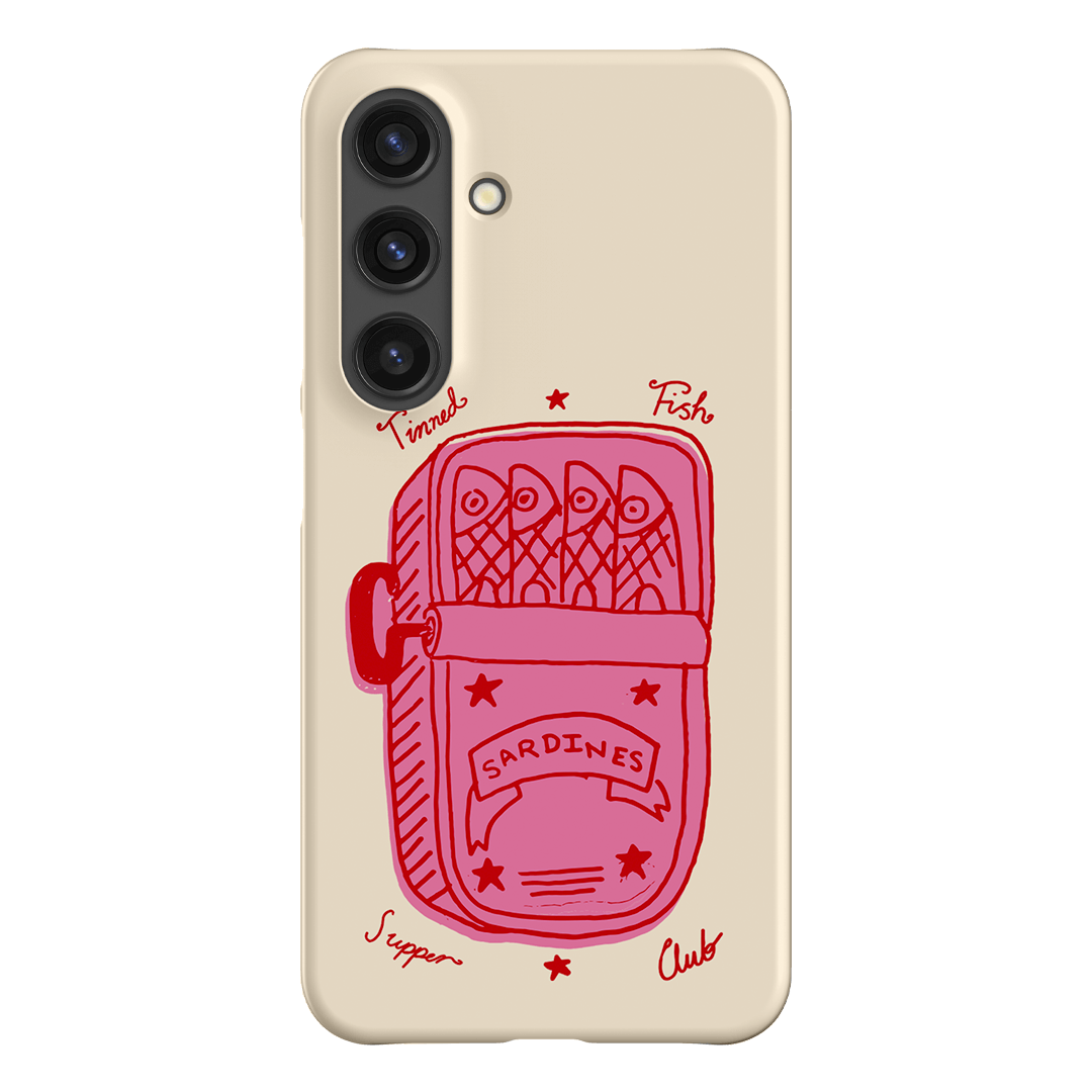 Sardine Social Red Printed Phone Cases Samsung Galaxy S24 / Snap by The Dairy - The Dairy