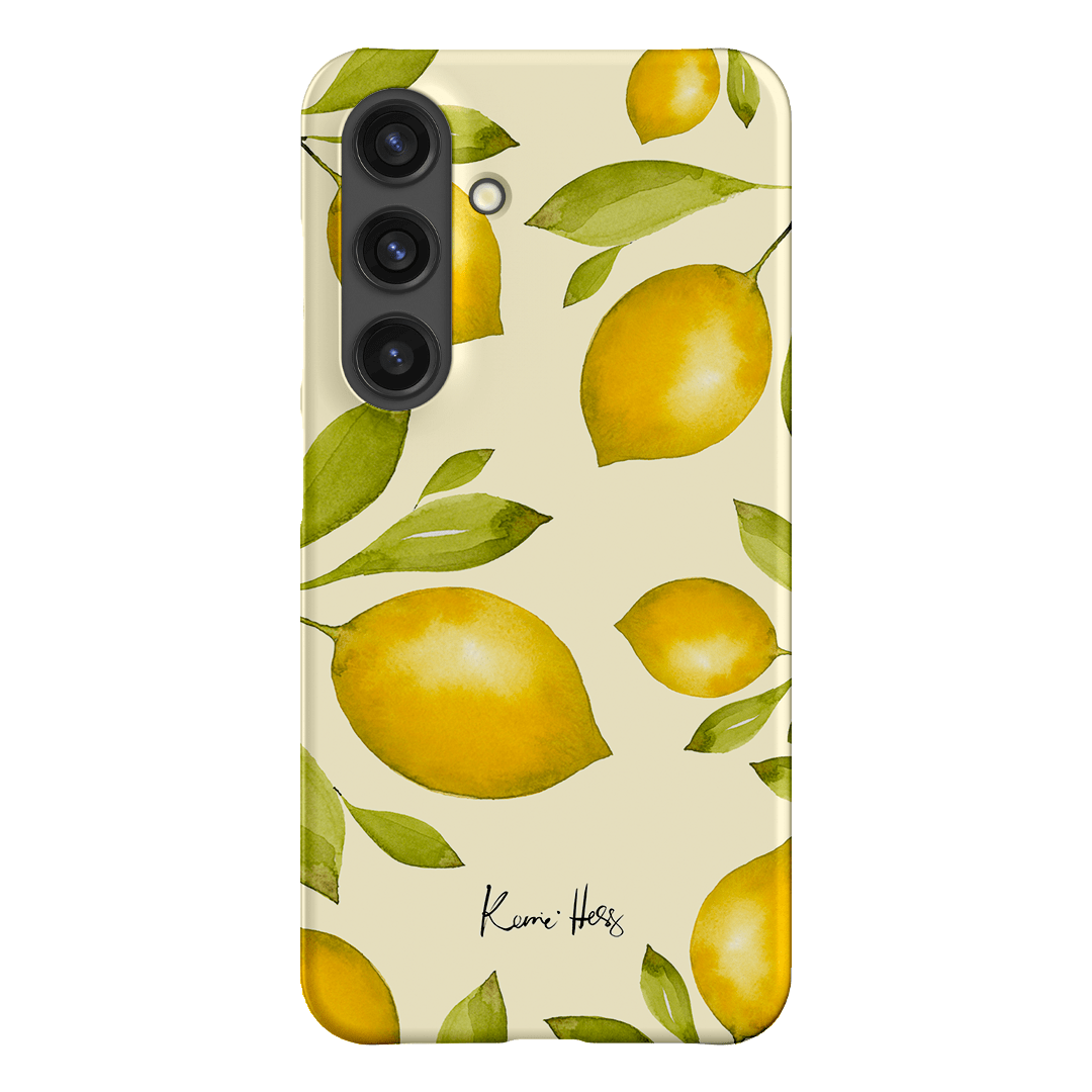 Summer Limone Printed Phone Cases Samsung Galaxy S24 / Snap by Kerrie Hess - The Dairy