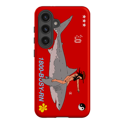 1800-Busy Rn in Red Printed Phone Cases Samsung Galaxy S24 / Armoured by Easty Beasty - The Dairy