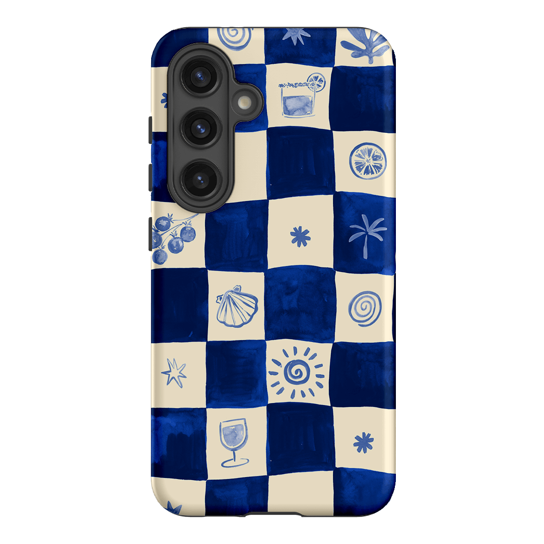 Afternoon Mezze Azure Printed Phone Cases Samsung Galaxy S24 / Armoured by Charlie Taylor - The Dairy