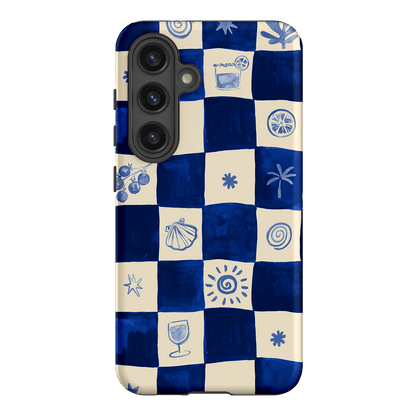 Afternoon Mezze Azure Printed Phone Cases Samsung Galaxy S24 / Armoured by Charlie Taylor - The Dairy