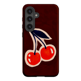Cherries Printed Phone Cases Samsung Galaxy S24 / Armoured by Studio Bon - The Dairy