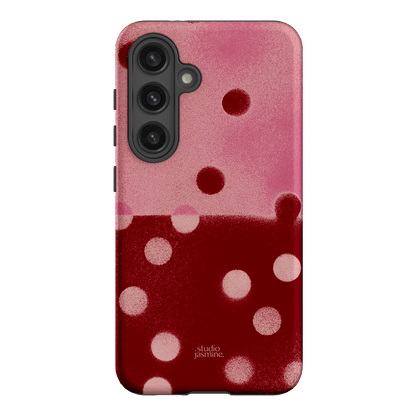 Cherry Polka Dot Printed Phone Cases Samsung Galaxy S24 / Armoured by Jasmine Dowling - The Dairy