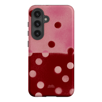 Cherry Polka Dot Printed Phone Cases Samsung Galaxy S24 / Armoured by Jasmine Dowling - The Dairy